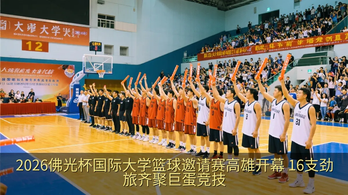 2026佛光杯国际大学篮球邀请赛高雄开幕 16支劲旅齐聚巨蛋竞技